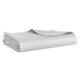 Merida Lyocell Diamond Quilted Coverlet by Orchids Lux Home - King Mist 5