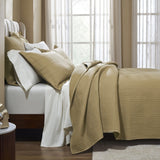Portico Cotton Quilted Coverlet by Orchids Lux Home - Wheat Queen Quilt at Fig Linens and Home 2