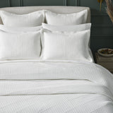 Portico Cotton Quilted Coverlet by Orchids Lux Home - White King Quilt at Fig Linens and Home 3