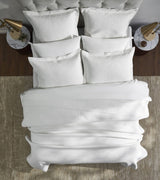 Portico Cotton Quilted Coverlet by Orchids Lux Home - White King Quilt at Fig Linens and Home 2
