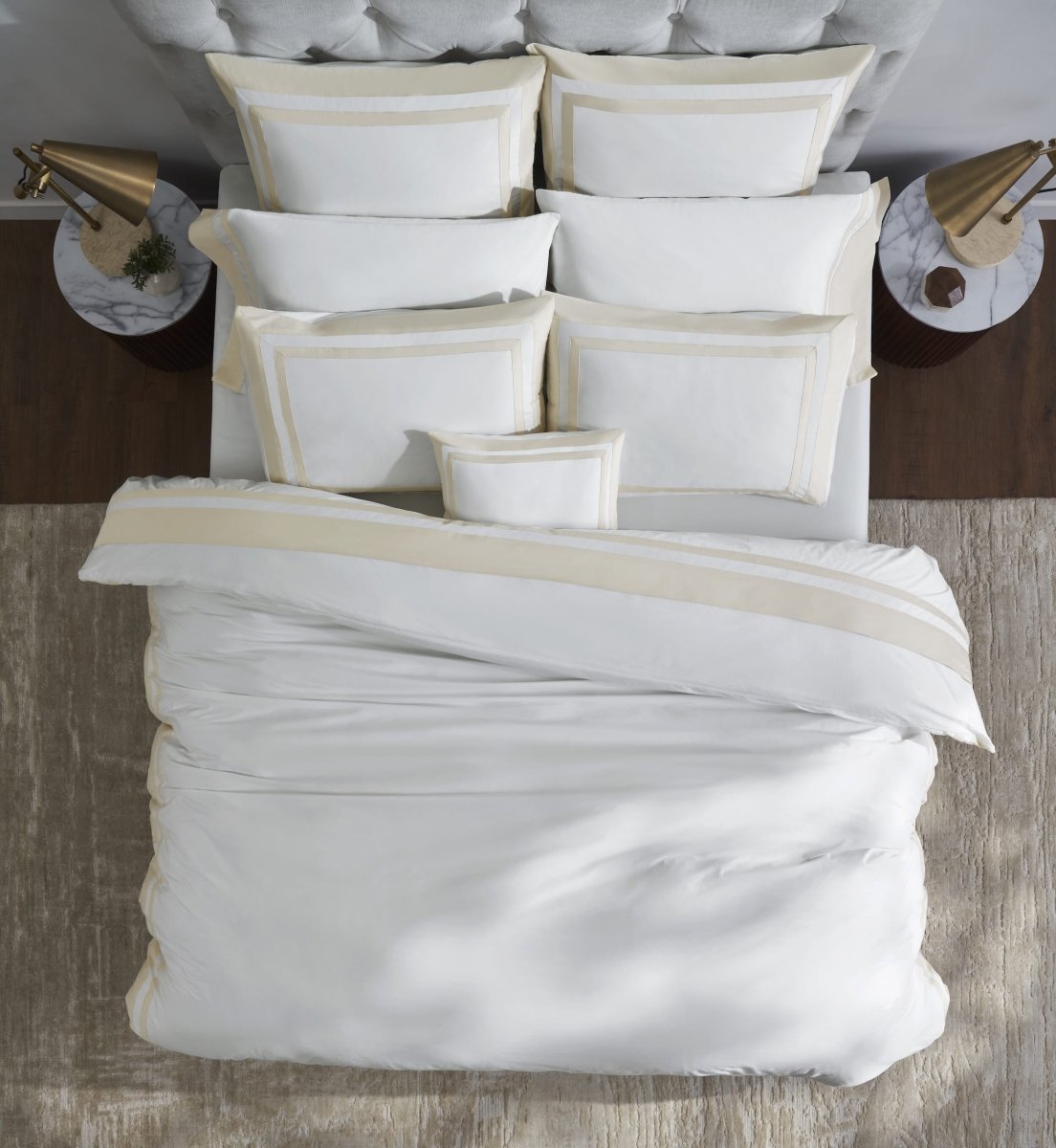 Orchids Lux Stella Organic Duvet Cover - King - Natural at Fig Linens and Home 2