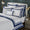 Orchids Lux Stella Organic Duvet Cover - King - Navy at Fig Linens and Home 1