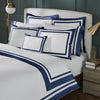 Orchids Lux Stella Organic Duvet Cover - King - Navy at Fig Linens and Home 1