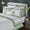 Orchids Lux Stella Organic Duvet Cover - King - Olive at Fig Linens and Home 