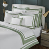 Orchids Lux Stella Organic Duvet Cover - King - Olive at Fig Linens and Home 
