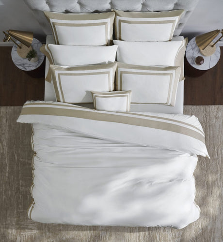 Orchids Lux Stella Organic Duvet Cover - Twin - Sand at Fig Linens and Home 2