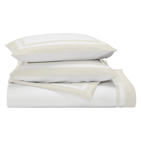 Stella Organic Cotton Percale Sham by Orchids Lux Home - Natural at Fig Linens and Home 1