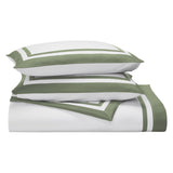 Stella Organic Cotton Percale Sham by Orchids Lux Home - Olive at Fig Linens and Home 1