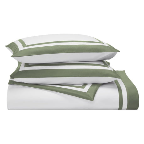 Stella Organic Cotton Percale Sham by Orchids Lux Home - Olive at Fig Linens and Home 1