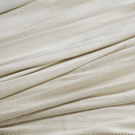Ultima Organic Cotton Blanket by Orchids Lux Home - Sand Queen Fabric Detail at Fig Linens and Home