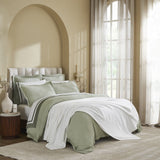 Ultima Organic Cotton Blanket by Orchids Lux Home - Queen White Bed Cover 2 at Fig Linens and Home