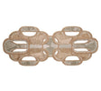 Palisade Table Runner in Gold Silver Kim Seybert Figlinensandhome 1