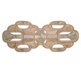Palisade Table Runner in Gold Silver Kim Seybert Figlinensandhome 1