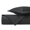 PARQUET Quilted Coverlet in Black by Home Treasures at Fig Linens and Home