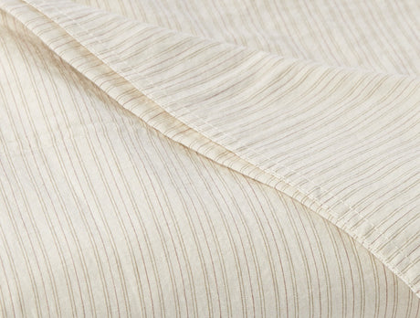 Organic Crinkled Percale Undyed w/ Hazel Rosehip Sheet Set 3 | Coyuchi at Fig Linens and Home