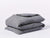 Fig Linens - Slate Organic Relaxed Linen Bedding by Coyuchi - Duvet Cover