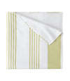Peacock Alley Lime Pool Towel - Folded - Aegean Stripe Beach Towel at Fig Linens and Home