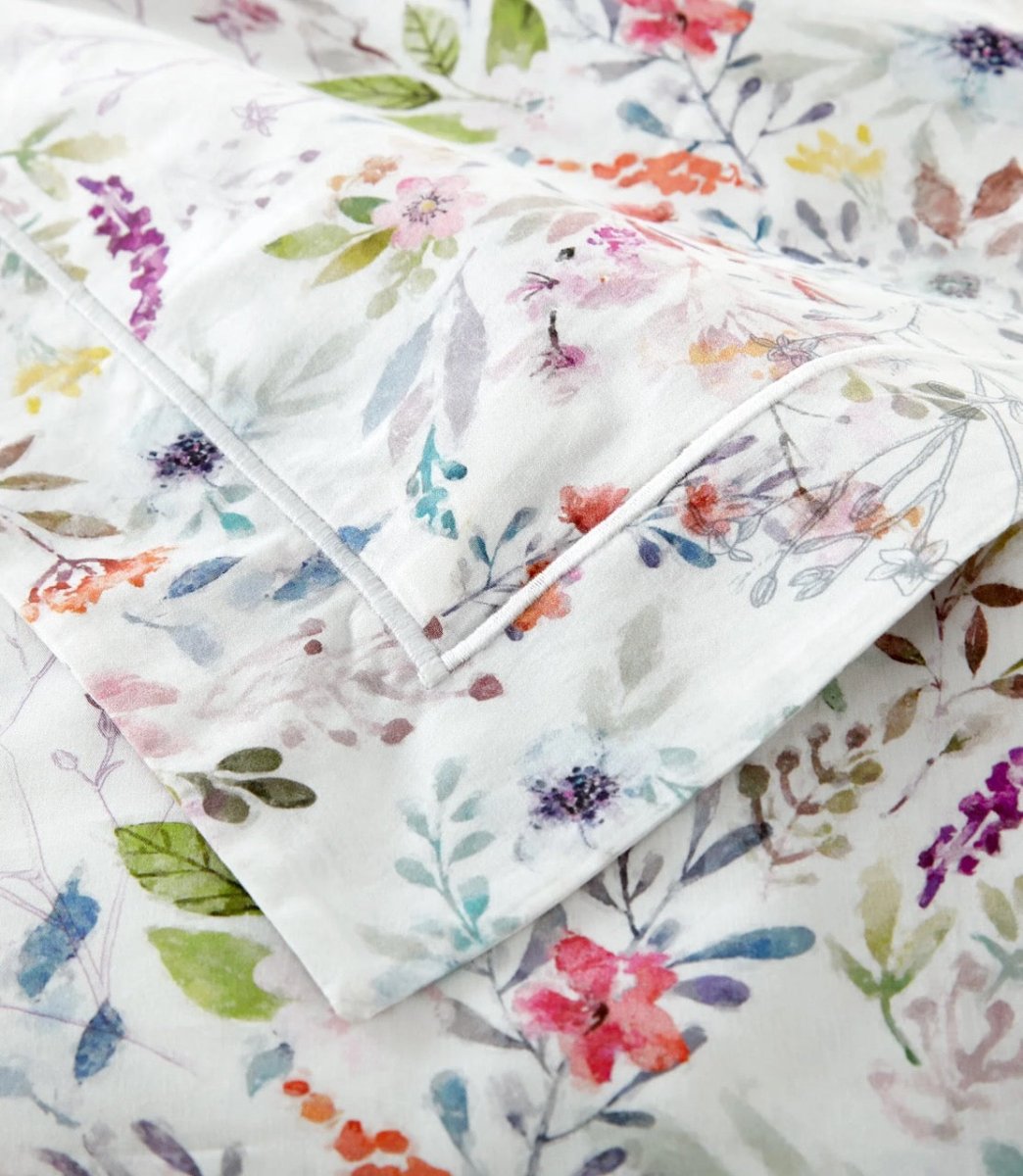 Peacock Alley Chloe Floral Bedding at Fig Linens and Home - Detail View of Print Pattern