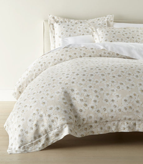 Ella Natural Linen Duvet Set Peacock Alley at Fig Linens and Home - View 2