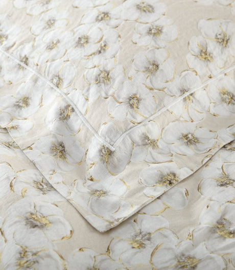 Ella Natural Linen Duvet Set Peacock Alley at Fig Linens and Home - View 3