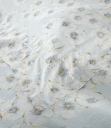 Ella Sky Linen Duvet Set by Peacock Alley - Detail View at Fig Linens and Home