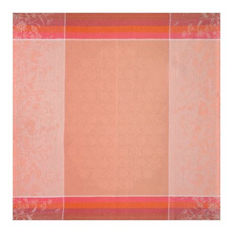 Small Square Tablecloth - Instant Bucolique Pink Tablecloths by Le Jacquard Français