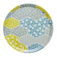 Wagara Green Round 15" Tray by Le Jacquard Français at Fig Linens and Home