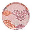 Wagara Pink Round 15" Tray by Le Jacquard Français at Fig Linens and Home