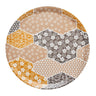 Wagara Beige Round 15" Tray by Le Jacquard Français at Fig Linens and Home