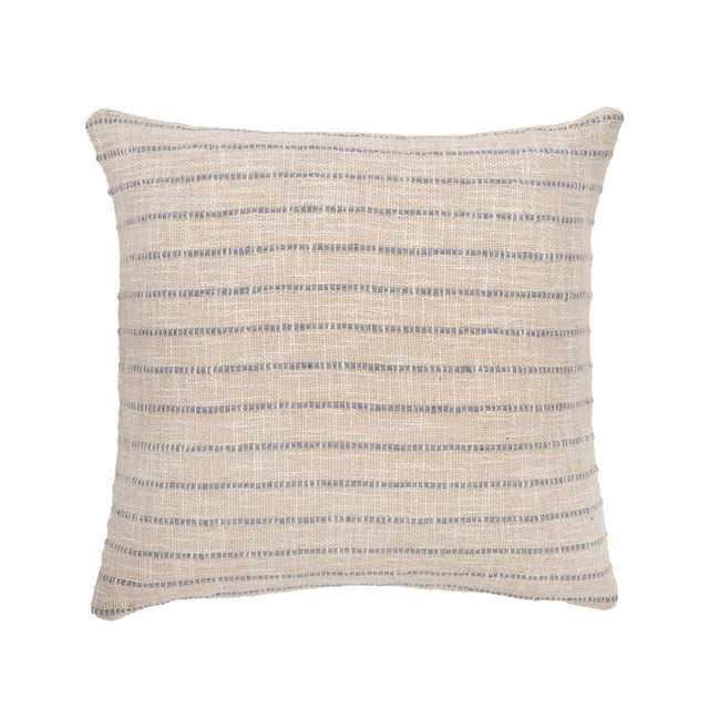 Pom Pom at Home JoJo - IVORY/BLUE GREY - 20" PILLOW W/ INSERT - HANDWOVEN