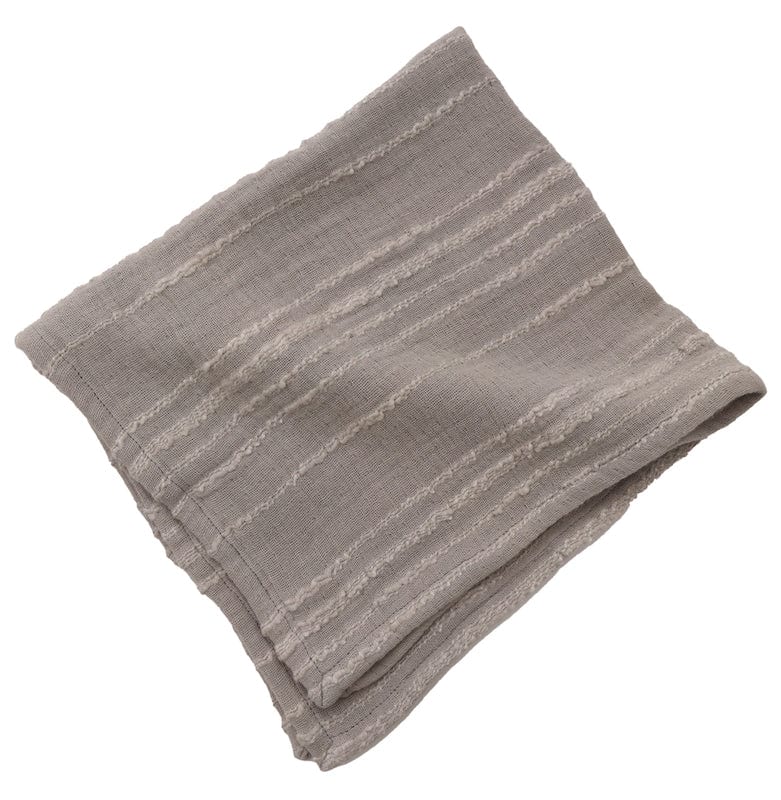 Grey Napkin - Pom Pom at Home Kenwood Set of 4 Cloth Napkins at Fig Linens and Home
