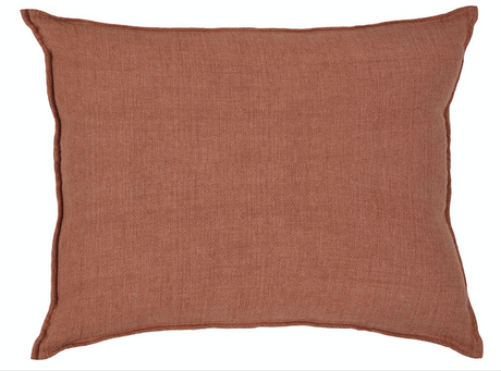 fig linens - pom pom at home - montauk terra cotta big pillow 