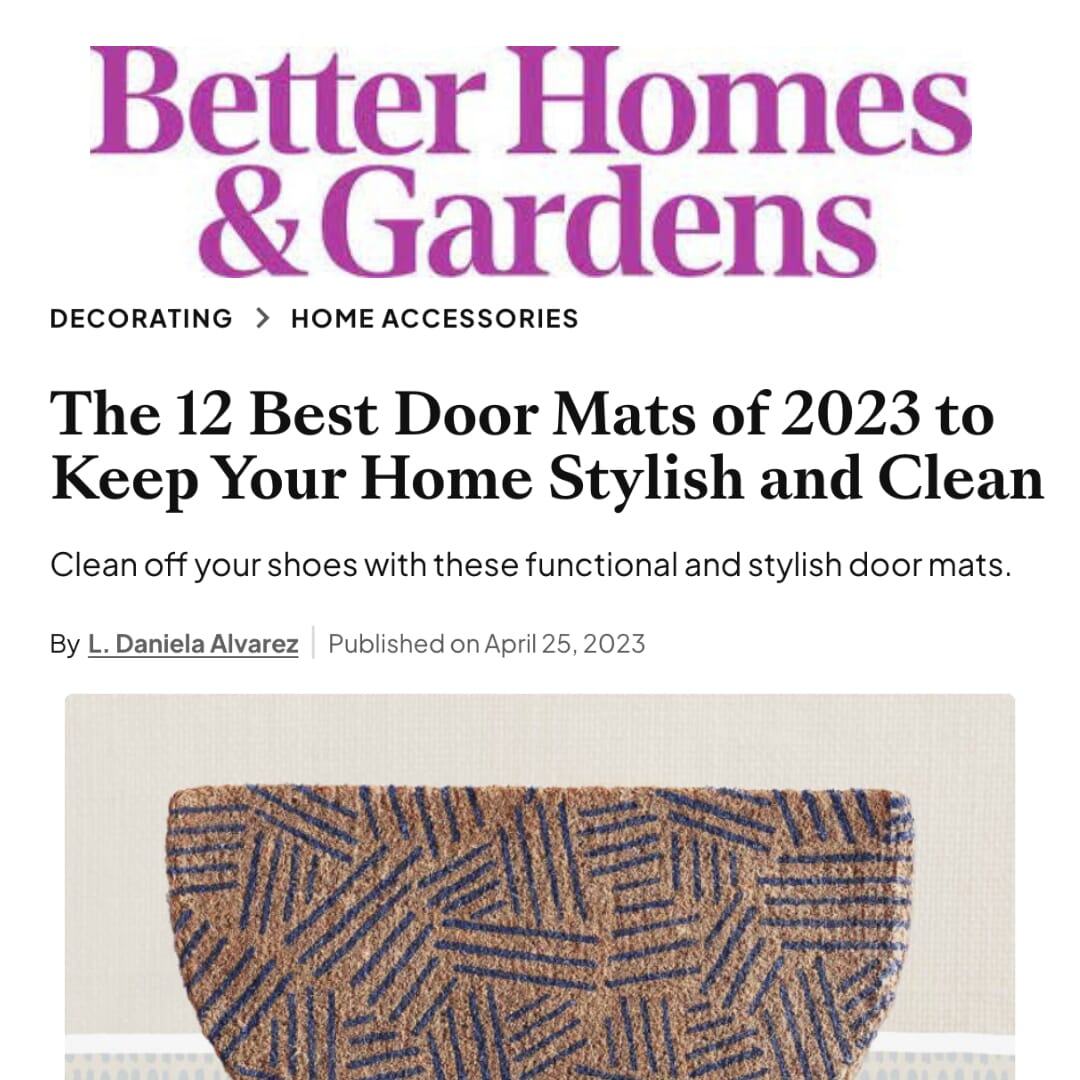 Better Homes and Gardens Home Accessories - Best Door Mats - Fig Linens and Home Press and Media Page