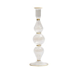 Ripple Clear Candlestick Detail 2 | Kim Seybert at Fig Linens and Home