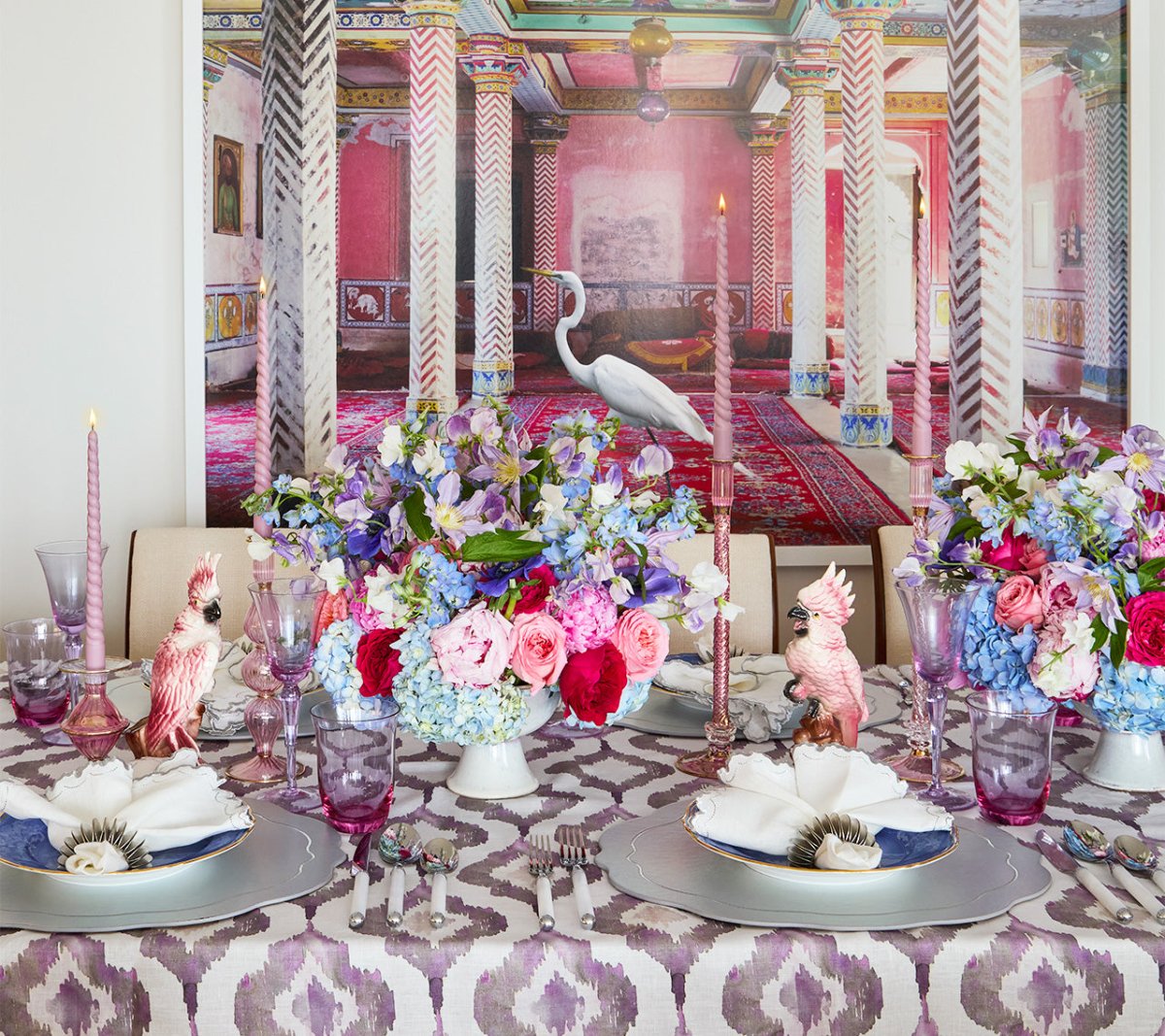 Ripple Pink Candlestick Detail 5 | Kim Seybert at Fig Linens and Home