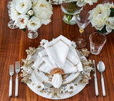 Round Capiz Natural Placemat Detail 4 | Kim Seybert at Fig Linens and Home
