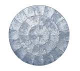 Round Capiz Periwinkle Placemat | Kim Seybert at Fig Linens and Home