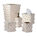 Roxy Ecru & Gold Bath Accessories by Mike + Ally | Fig Linens 