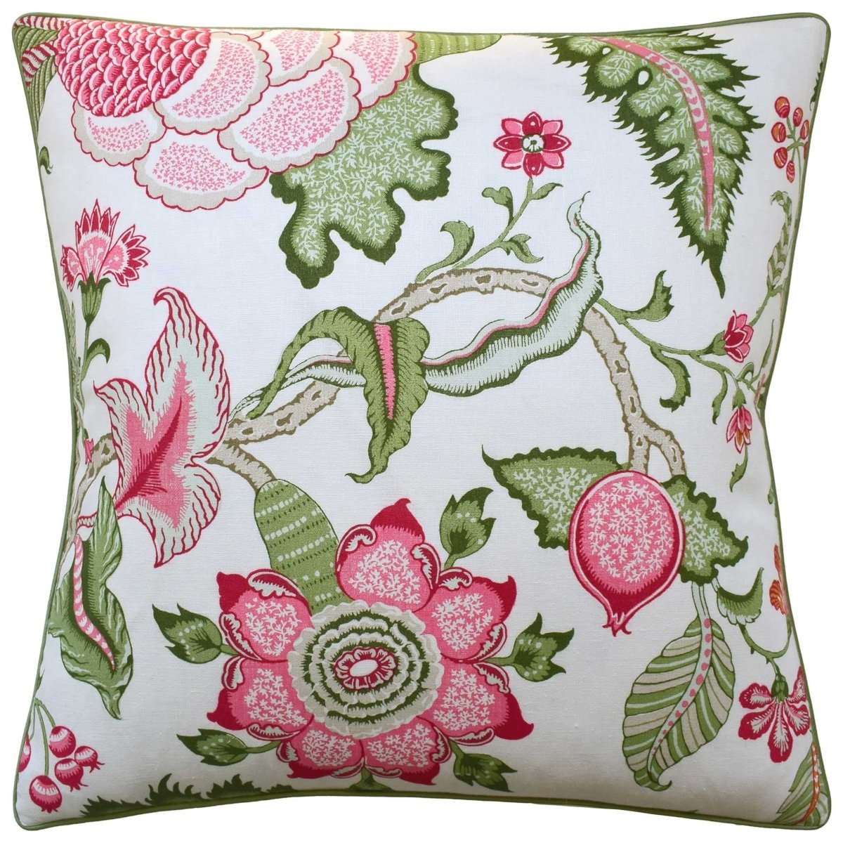 Arborvitae Pink Leaf Decorative Pillow by Ryan Studio at Fig Linens and Home | Schumacher Fabric