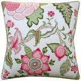 Arborvitae Pink Leaf Decorative Pillow by Ryan Studio at Fig Linens and Home | Schumacher Fabric
