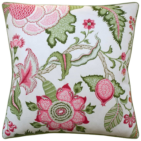 Arborvitae Pink Leaf Decorative Pillow by Ryan Studio at Fig Linens and Home | Schumacher Fabric