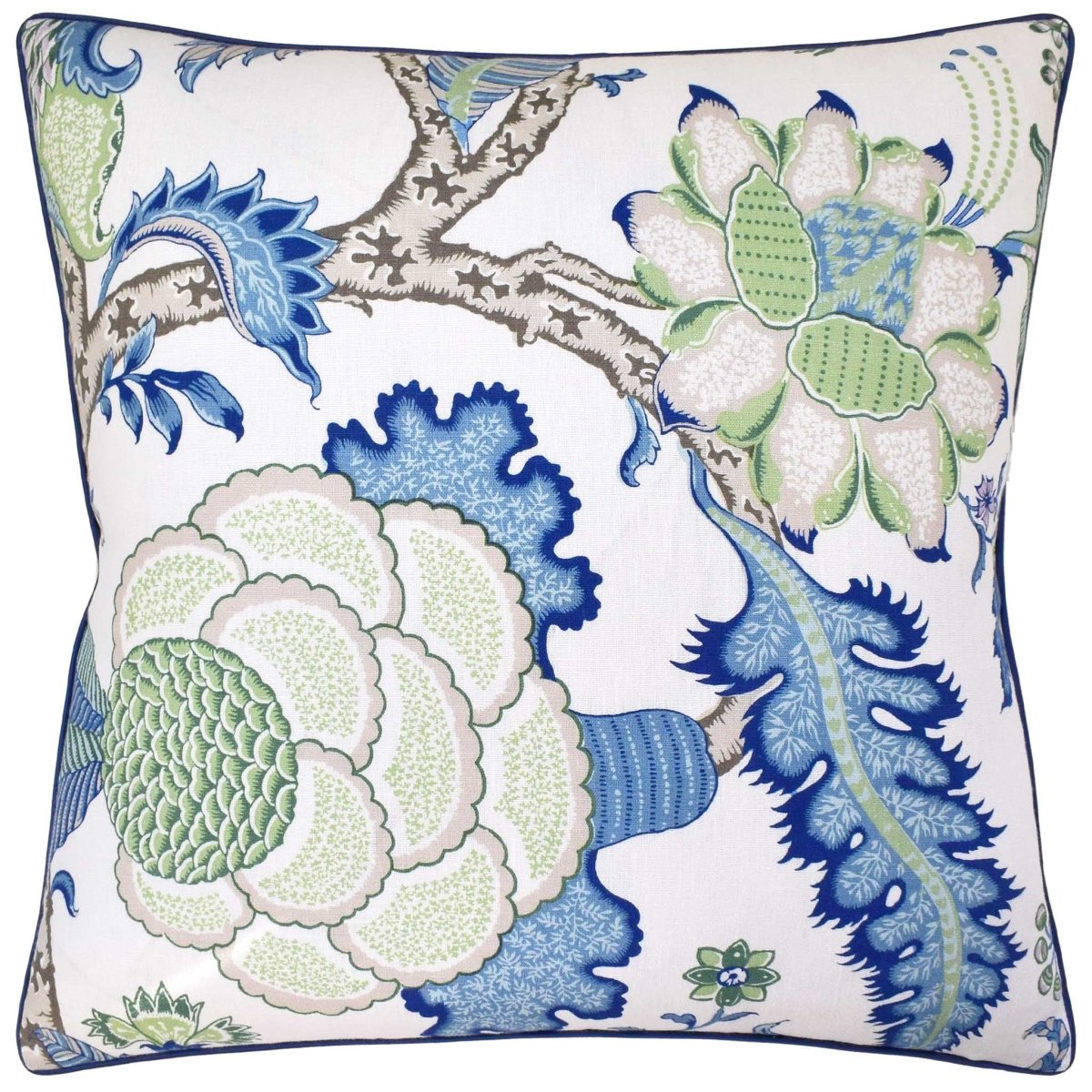 Arborvitae Viridian Blue Decorative Pillow by Ryan Studio at Fig Linens and Home