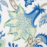 Arborvitae Viridian Blue Decorative Pillow by Ryan Studio - Swatch of Schumacher Fabric 2
