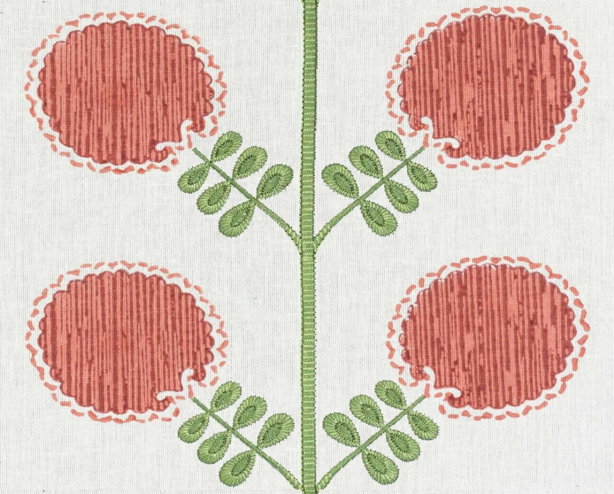 Swatch of Artha Vermilion Decorative Pillow by Ryan Studio at Fig Linens and Home 3