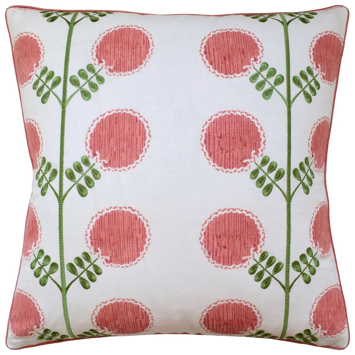Artha Vermilion Decorative Pillow by Ryan Studio at Fig Linens and Home