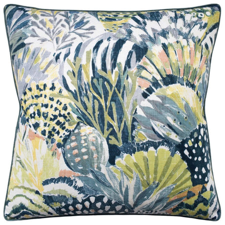 Astella Teal Decorative Throw Pillow by Ryan Studio at Fig LInens and Home 1
