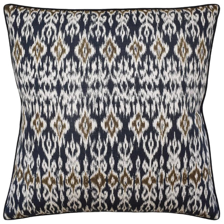 Atlas Ikat Basalt Black Decorative Pillow Ryan Studio from Thibaut Fabric