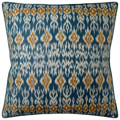 Atlas Ikat Mineral Decorative Pillow Ryan Studio from Thibaut Fabric