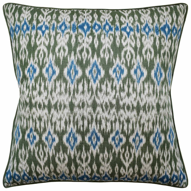 Atlas Ikat Wild Sage Decorative Pillow Ryan Studio from Thibaut Fabric