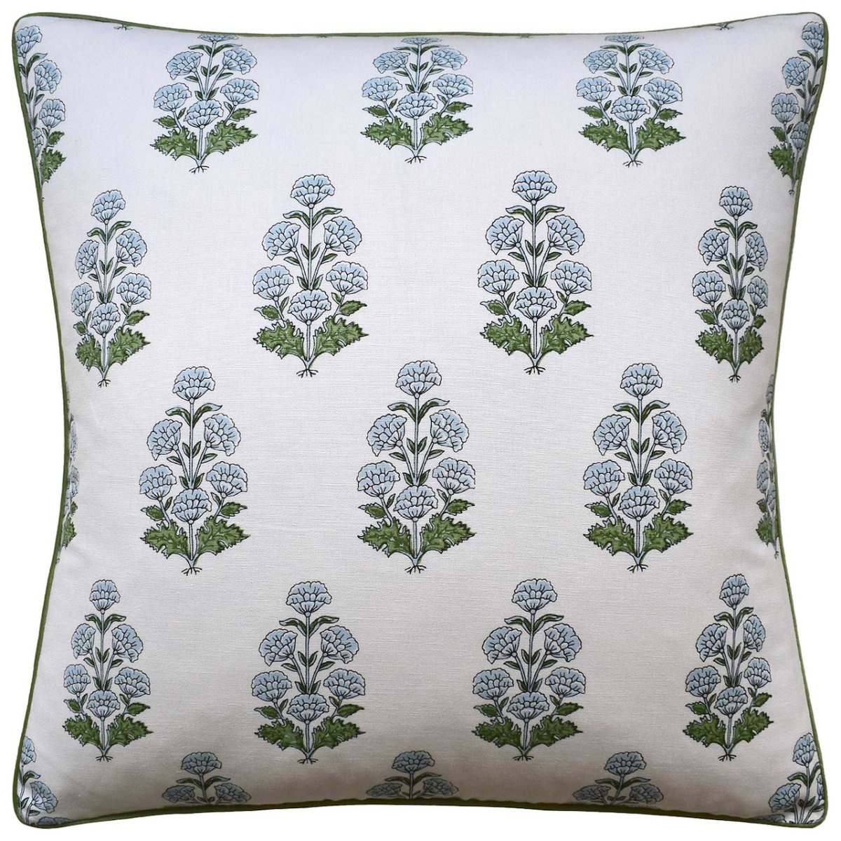 Audrey Blue Decorative Pillow by Ryan Studio from Thibaut Fabric at Fig Linens and Home